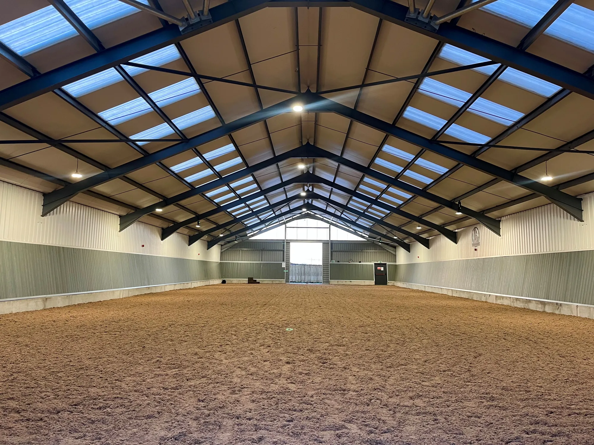 The indoor arena at Bogenraith Equestrian