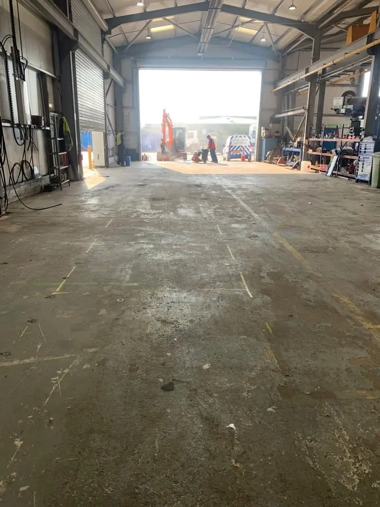 Inspection pit installation, photo