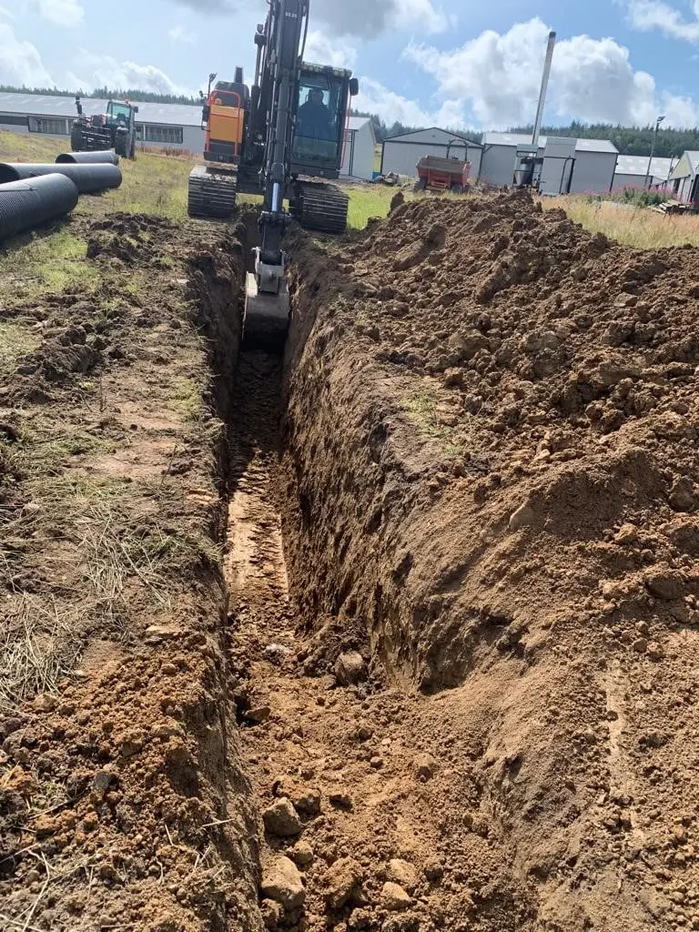 Main drain example, photo