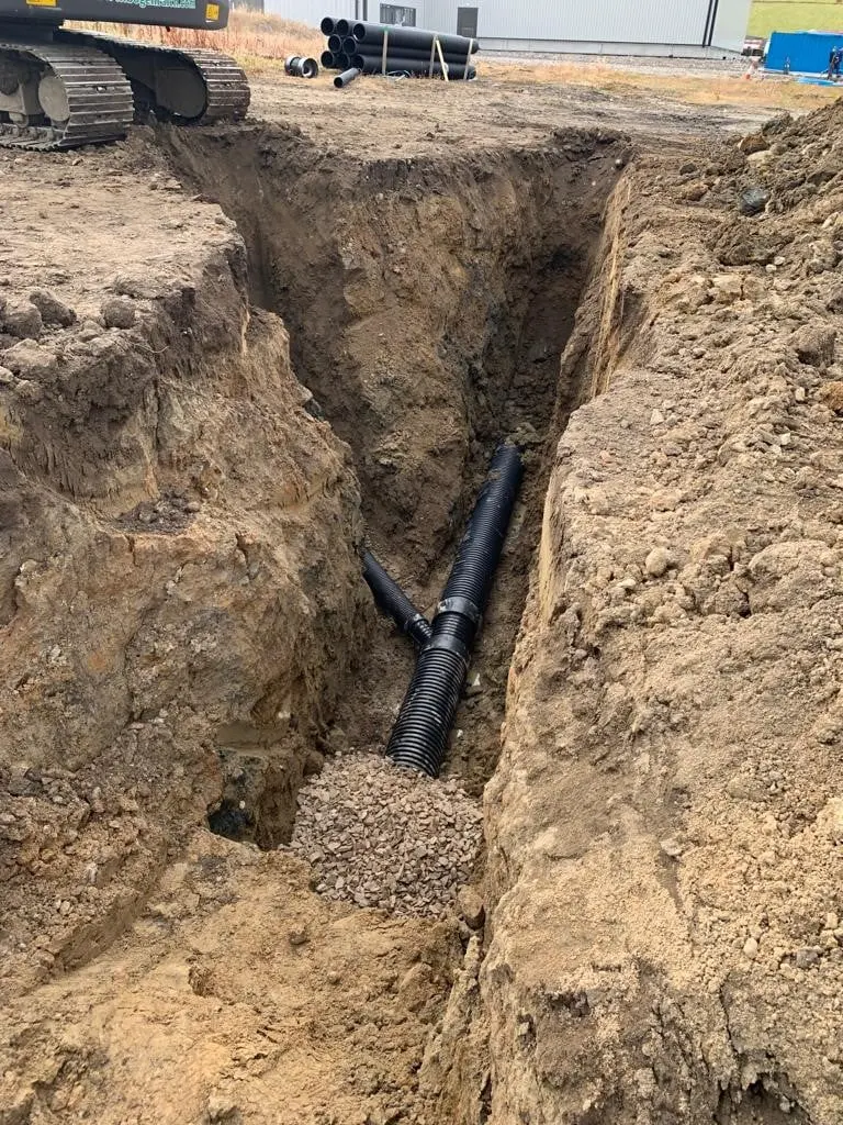 Main drain example, photo
