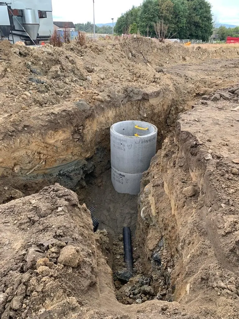 Main drain example, photo