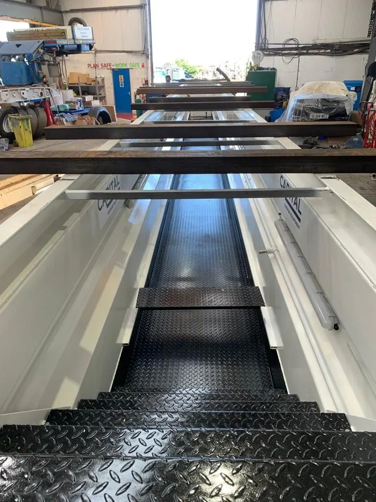 Inspection pit installation, photo