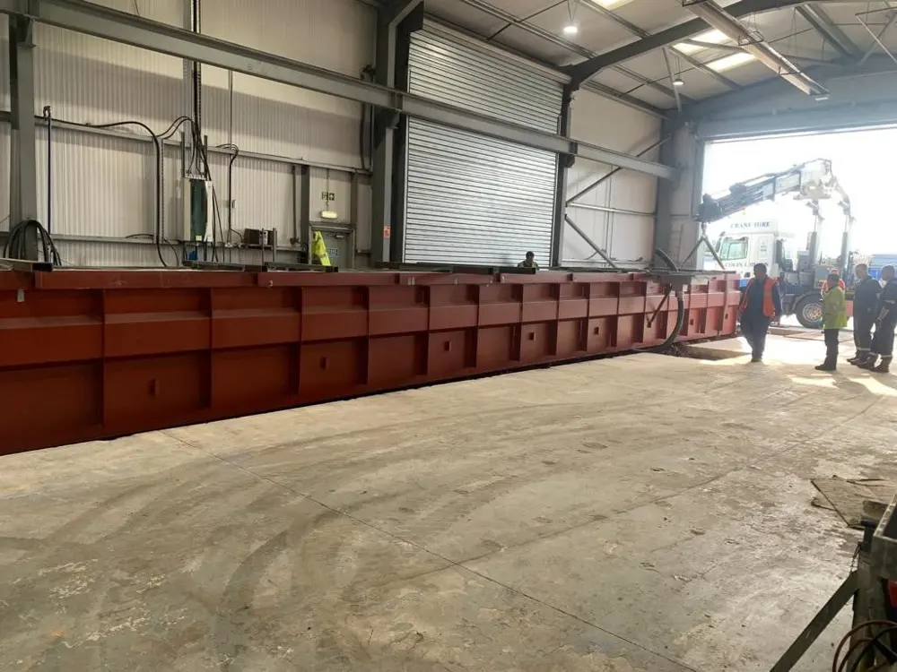 Inspection pit installation, photo